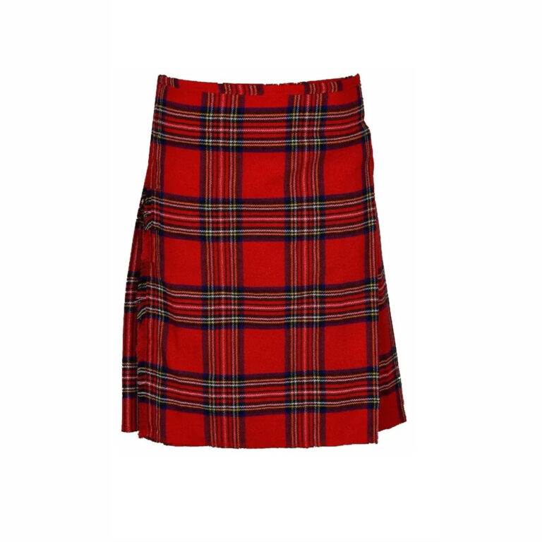 Scottish Traditional Tartan Kilt for Kids, Boys and Girls Toddler Kilts with Ease of Size – Royal Stewart Tartan