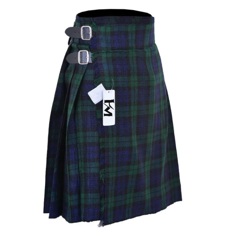 Men’s 5 Yard Scottish Tartan Kilt, Highland Wedding Kilt, Blue Ramsay Tartan Kilt