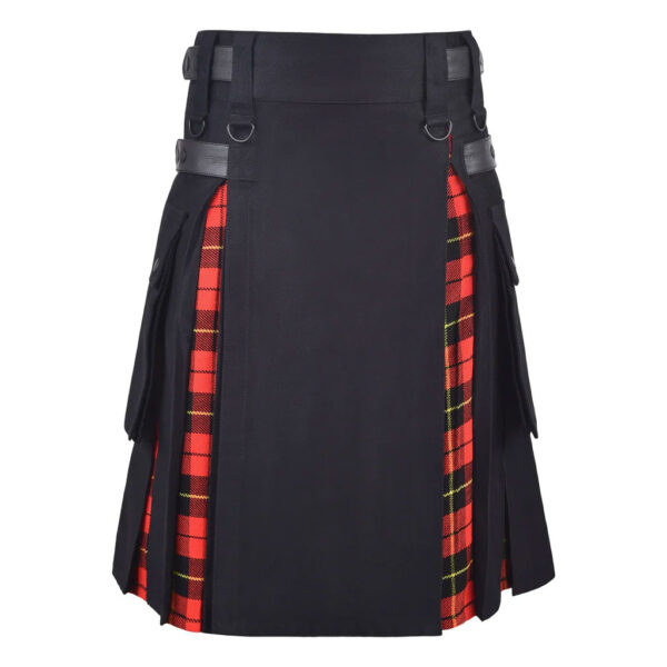 Men’s Wallace Tartan Hybrid Kilt with Cargo Pockets, Utility Kilt