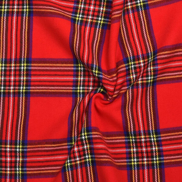 Scottish 13oz Tartan Plaid Fabric By The Yard – Royal Stewart Tartan