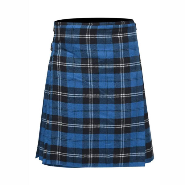 Scottish Traditional Tartan Kilt for Kids, Boys and Girls Toddler Kilts with Ease of Size – Blue Ramsay Tartan