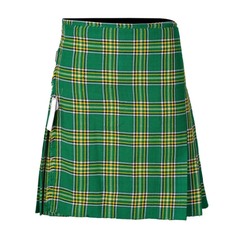 Scottish Traditional Tartan Kilt for Kids, Boys and Girls Toddler Kilts with Ease of Size – Irish Heritage Tartan
