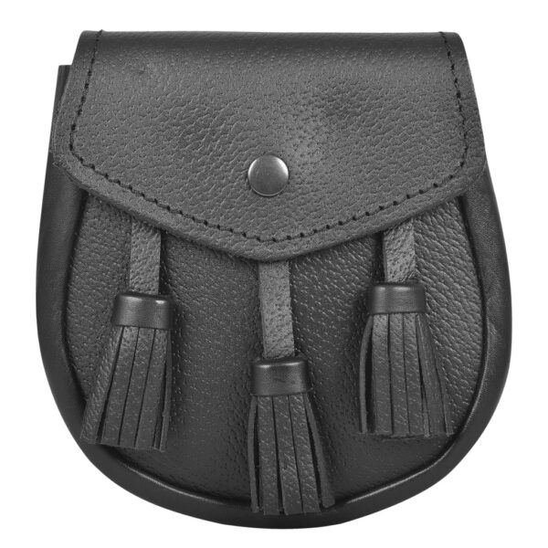 Premium Leather Sporran for Men – Ideal Kilt Accessories for Men, Scottish Kilt Sporran with Chain Belt Art # 1